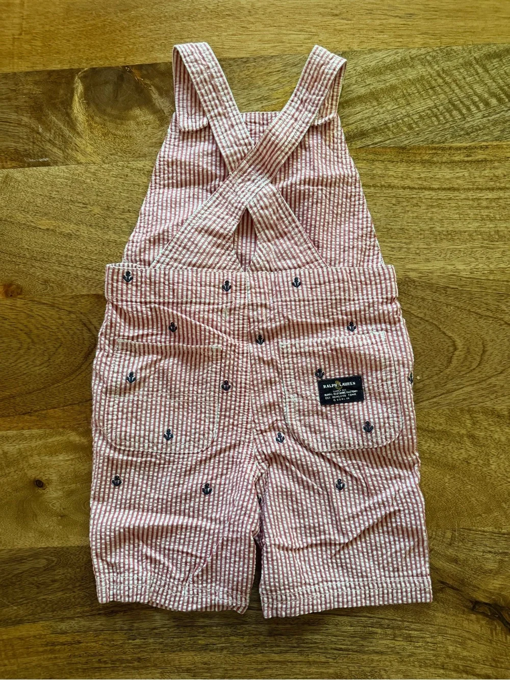 Ralph Lauren Seersucker Overalls
